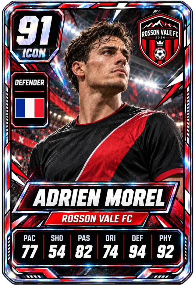 Adrien Morel — Rosson Vale FC player card